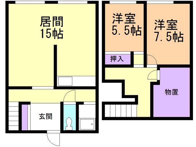 登別マンションの間取り