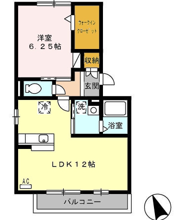 東海市加木屋町のアパートの間取り