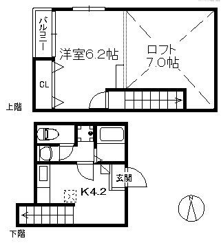 ペイサージュ別府南の間取り