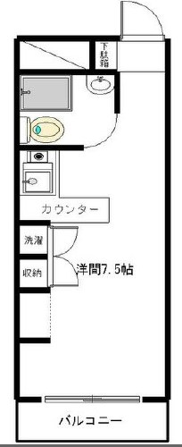 姫路市東延末のマンションの間取り