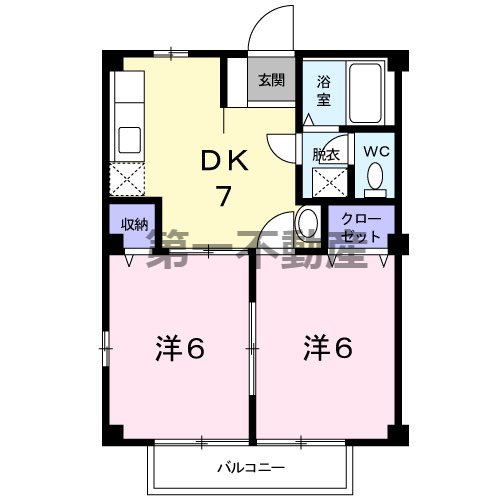 エスポワールドミールの間取り