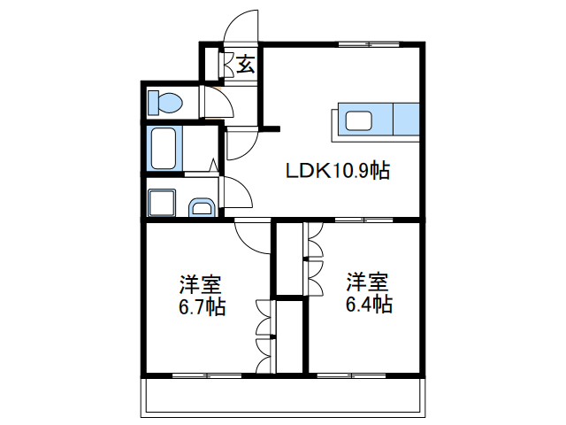 海老名市門沢橋のマンションの間取り