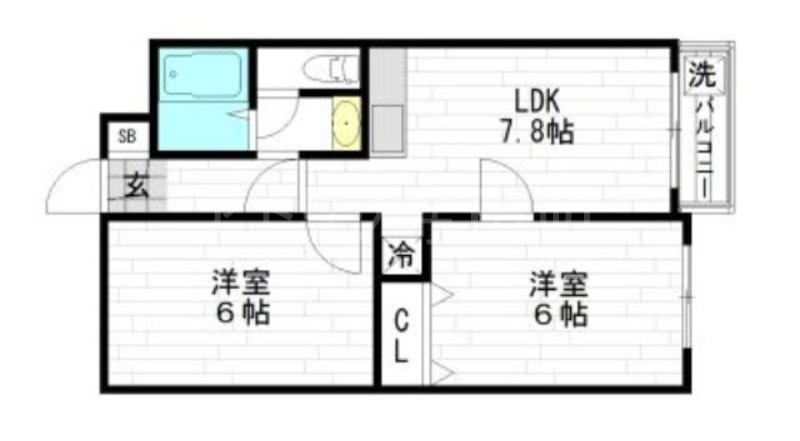 サンポートハイム舎利寺の間取り