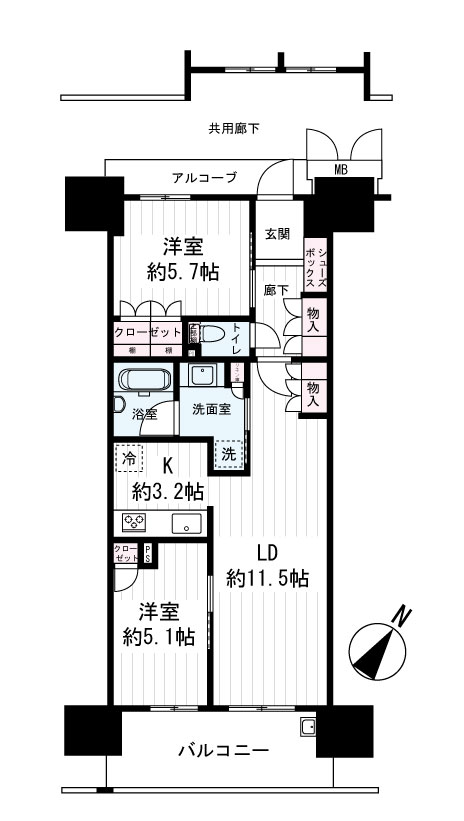大阪ベイレジデンスの間取り