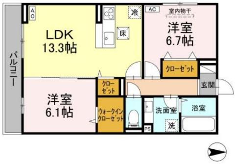 D-Residence・K川北の間取り