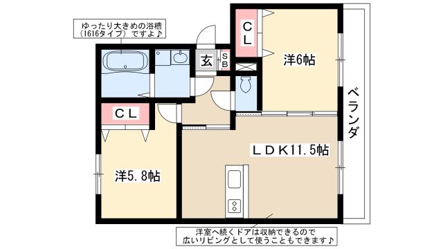 【EAST　WINGの間取り】