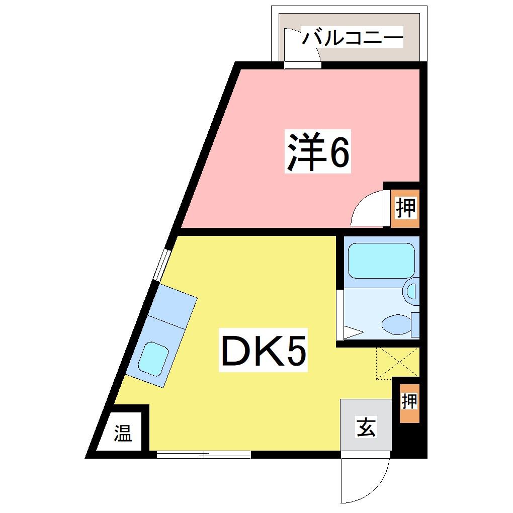 ピーチジョー県大の間取り