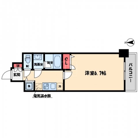 大阪市西区立売堀のマンションの間取り