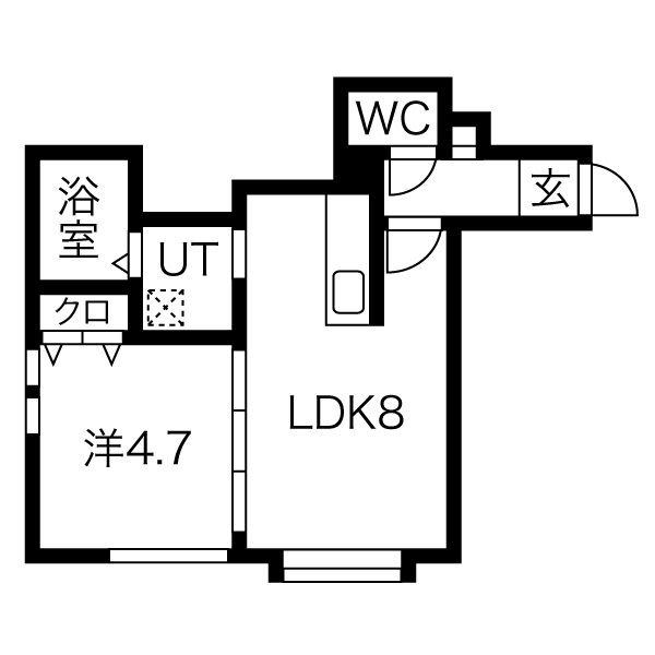 モンテＮ２６の間取り