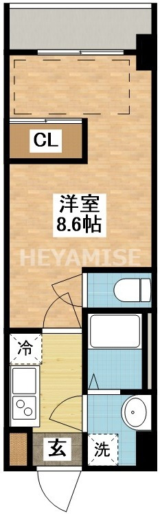 長崎市文教町のマンションの間取り