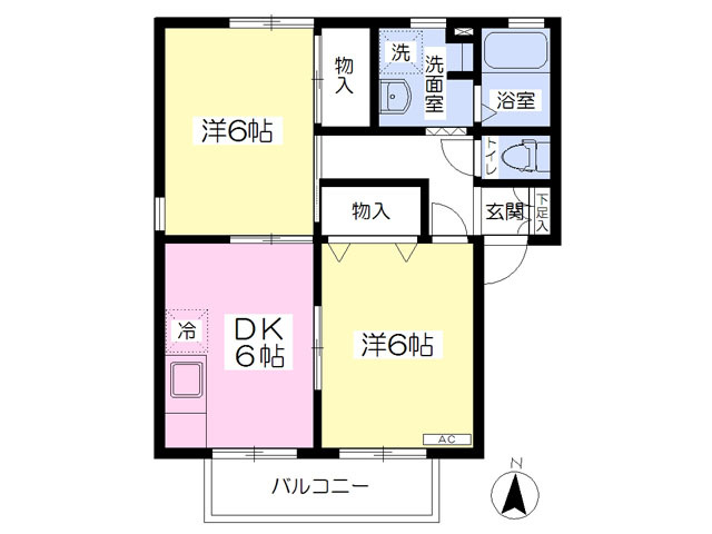 メゾンボヌールＡの間取り