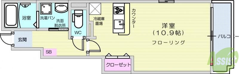 ジェントリー弐番館の間取り