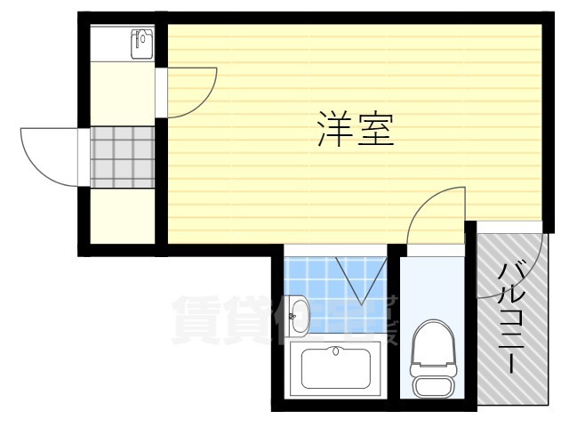 大阪市西淀川区姫島のマンションの間取り