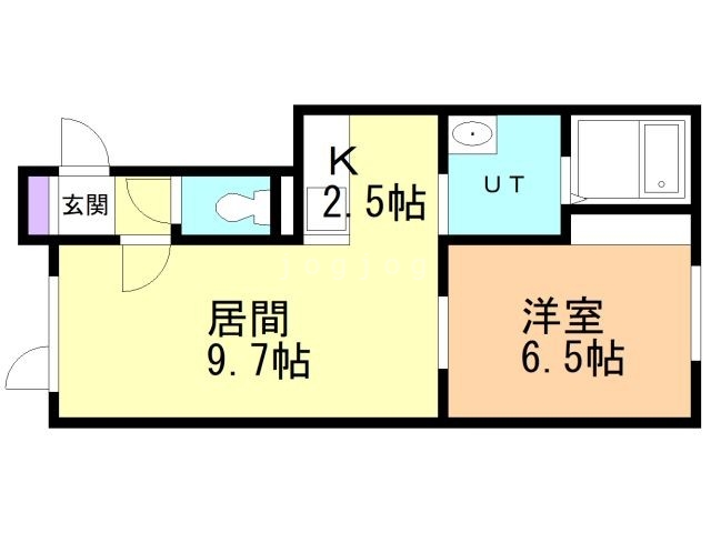 【旭川市豊岡三条のアパートの間取り】