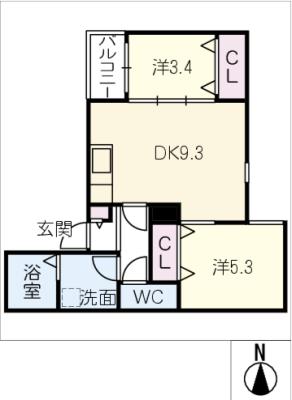 ＬＥＣＯＣＯＮ蟹江の間取り