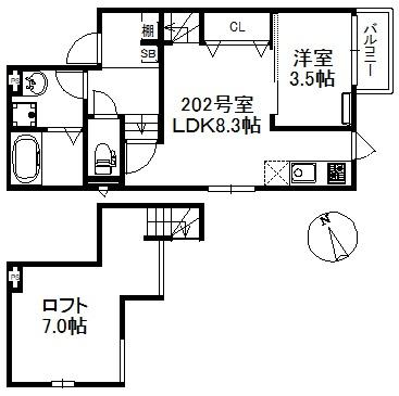 ノクステラ久留米駅南の間取り