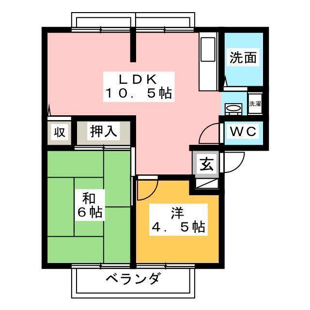 サンビレッジ佐那具Ｂの間取り