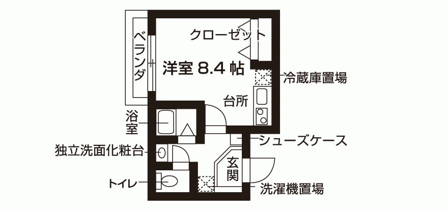 MoNo Ciel 二条城の間取り