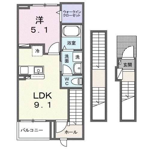 ＹＳ　ＢＡＳＥ　三つの木の間取り