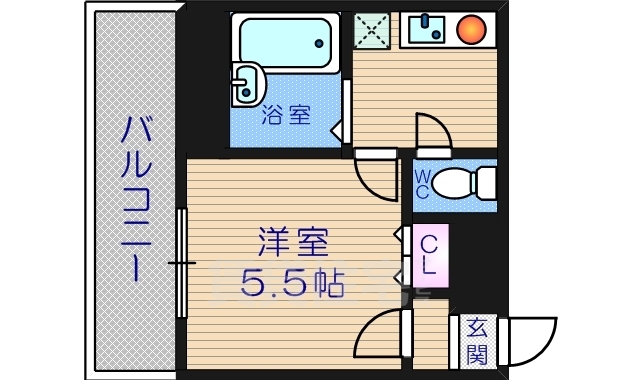 ラッキーセンター河堀口の間取り