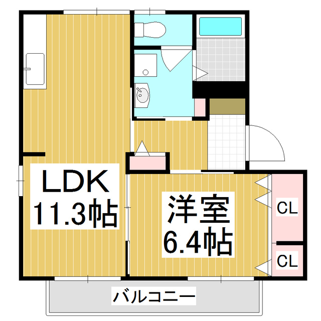 フレグランス高森　Ａの間取り