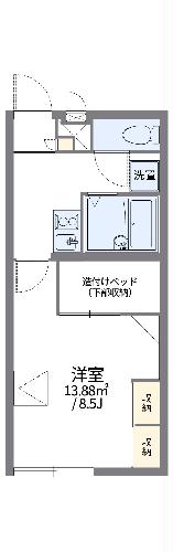 レオパレスＭＩＴＳＵＲＵの間取り