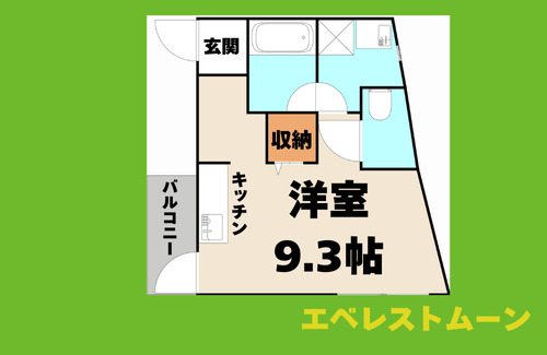 名古屋市港区辰巳町のアパートの間取り