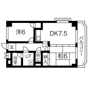 福田マンションの間取り