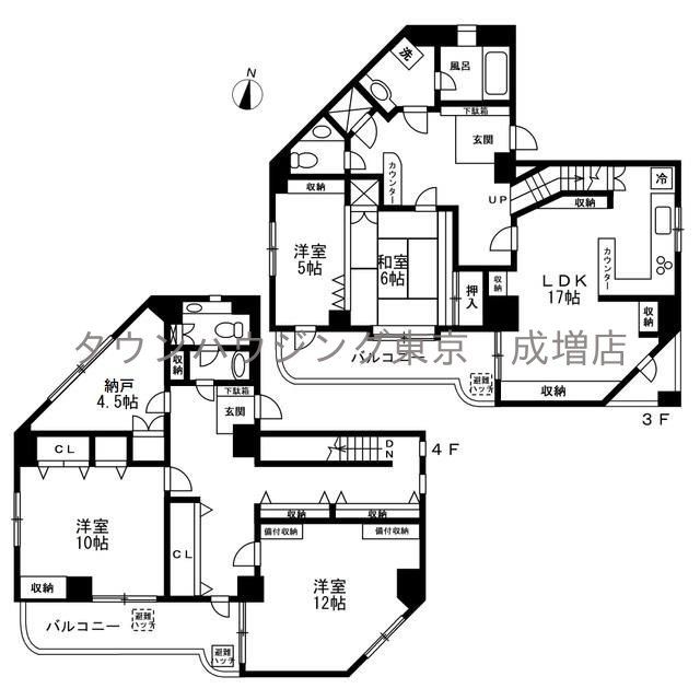 板橋区志村のマンションの間取り