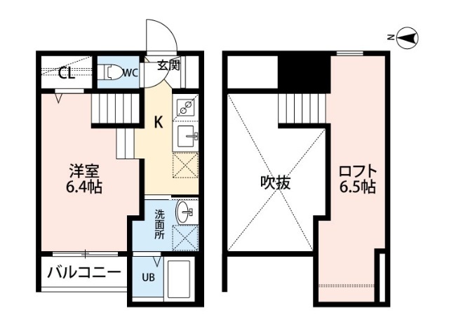 熊本市中央区本荘のアパートの間取り