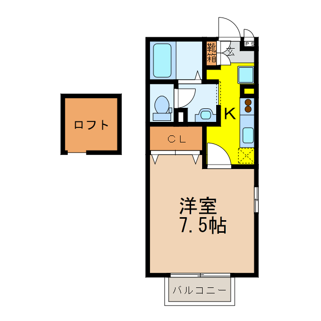 大村市池田のアパートの間取り