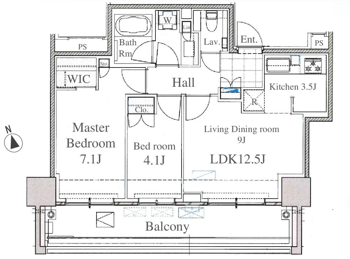 クラッシィタワー新宿御苑の間取り