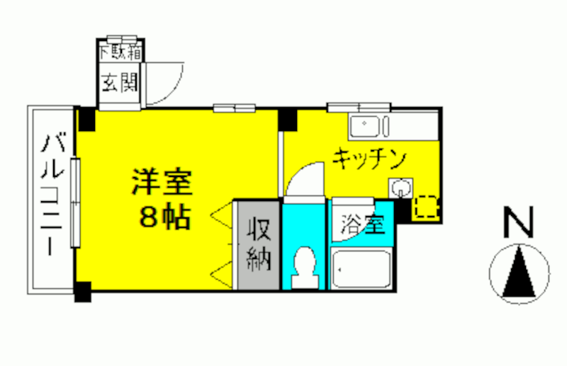 マンションくろしお台の間取り