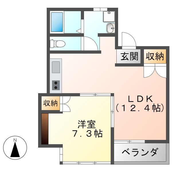 コーポ東柳ヶ瀬の間取り