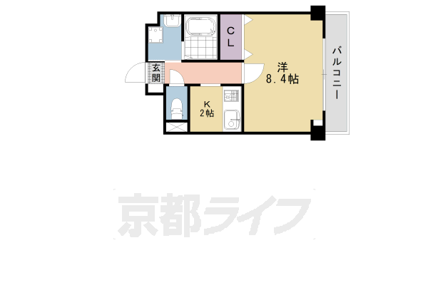 京都アパートメント６の間取り