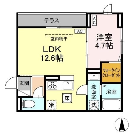 Ｄ－ＲＯＯＭ万願寺の間取り