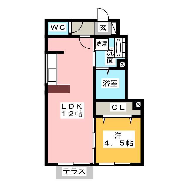 アヴニールマルシェ　Ｄ棟の間取り