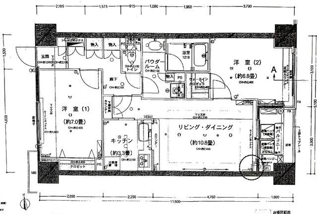 東新宿レジデンシャルタワーの間取り