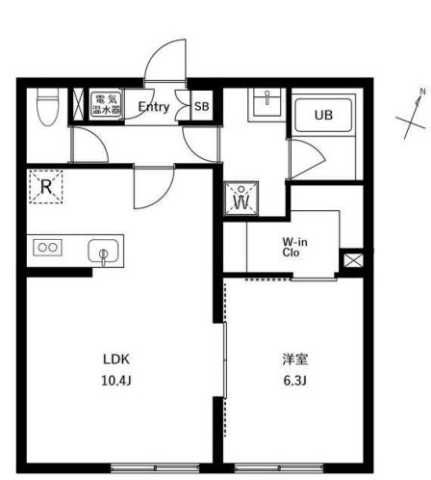 【世田谷区北沢のマンションの間取り】