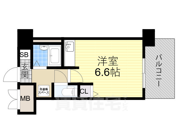 大阪市此花区春日出北のマンションの間取り