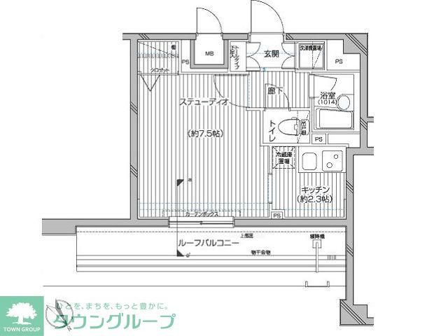 千代田区神田淡路町のマンションの間取り