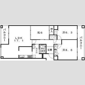 コスタ・ミラにしきのはま三番館の間取り