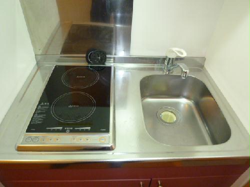 キッチン　2口電気コンロ