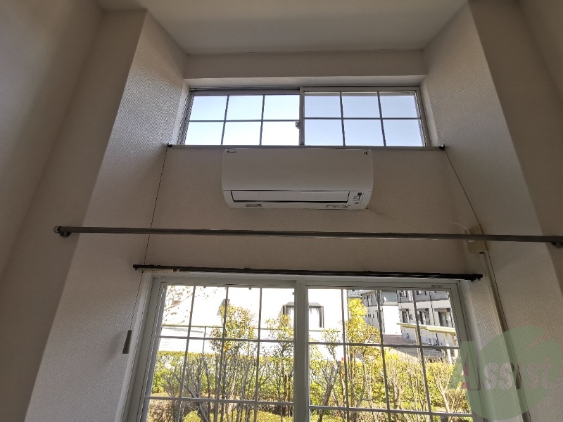 その他設備　エアコンは綺麗ですね。夏や冬もバッチリです。