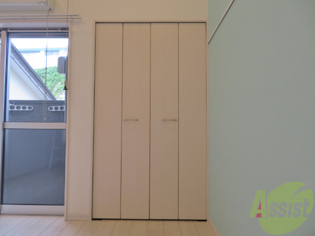 収納　こちらがお部屋の収納です。あるととても助かりますよね。