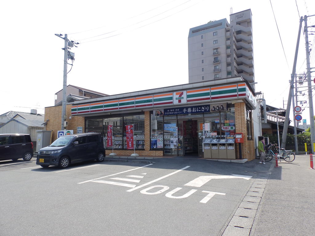 コンビニ　セブンイレブン倉敷幸町店（コンビニ）まで383m