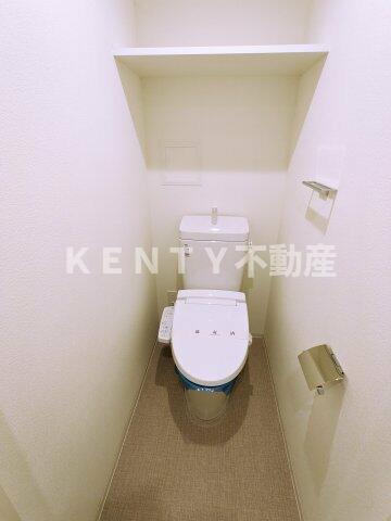 トイレ　ゆったりとした空間のトイレです