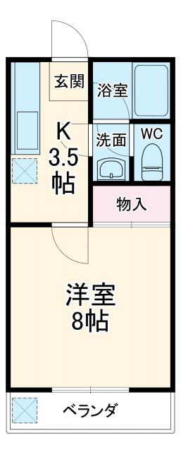 カオルハイツIの間取り写真