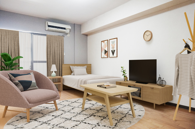 居室・リビング　こちらの家具はＣＧです。家具付きではございません。