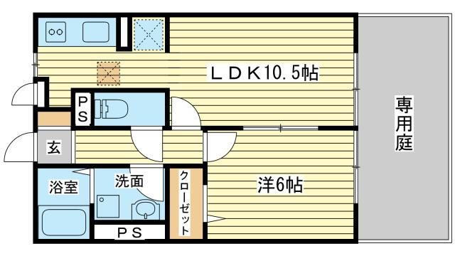 ラフェスタ春日の間取り写真
